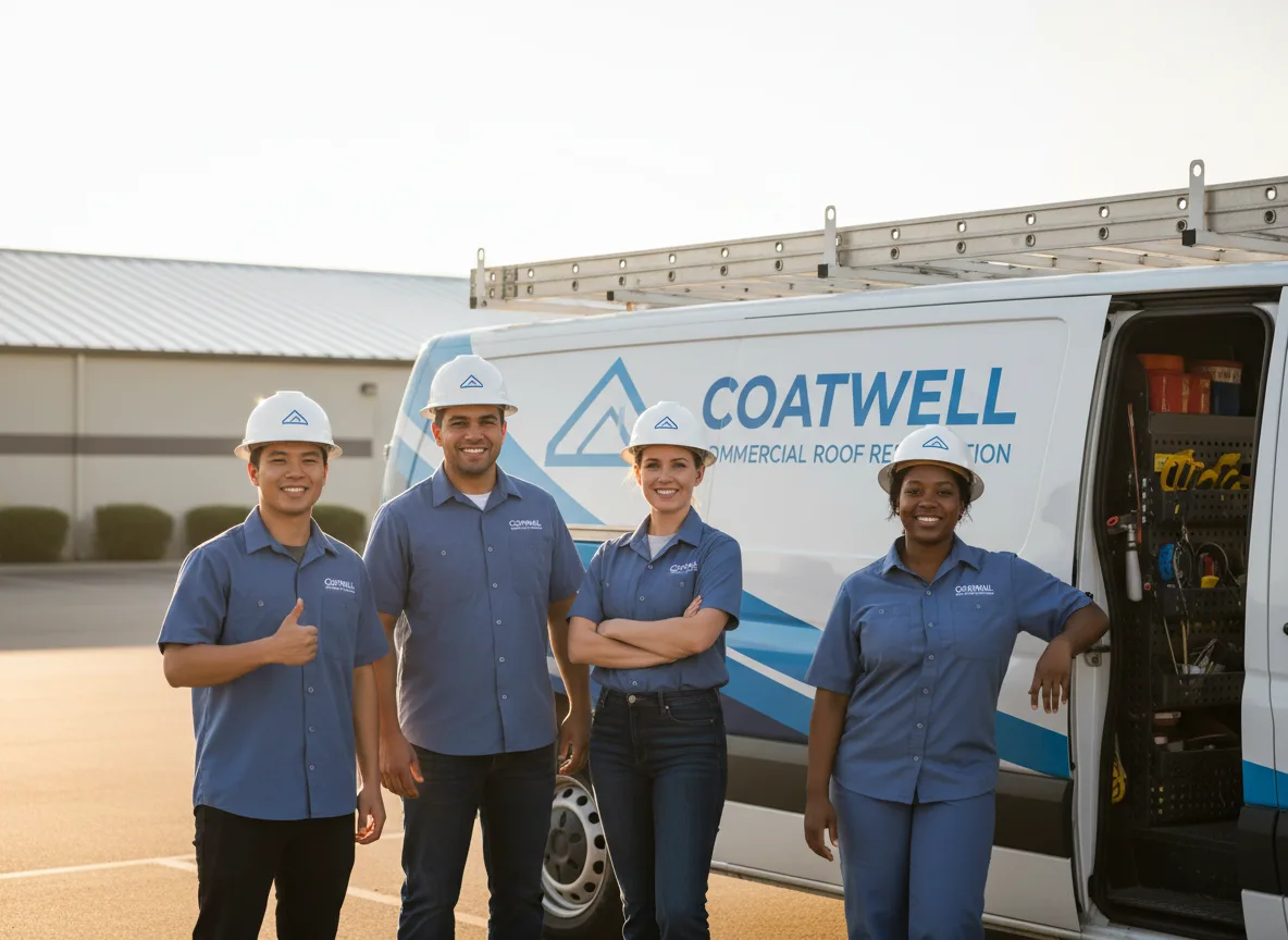 Commercial roof coating company in Easton, IL